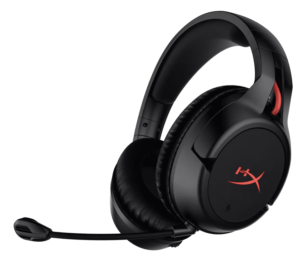 Headset over-ear gamer sem fio HyperX Cloud Flight HX-HSCF preto com luz LED