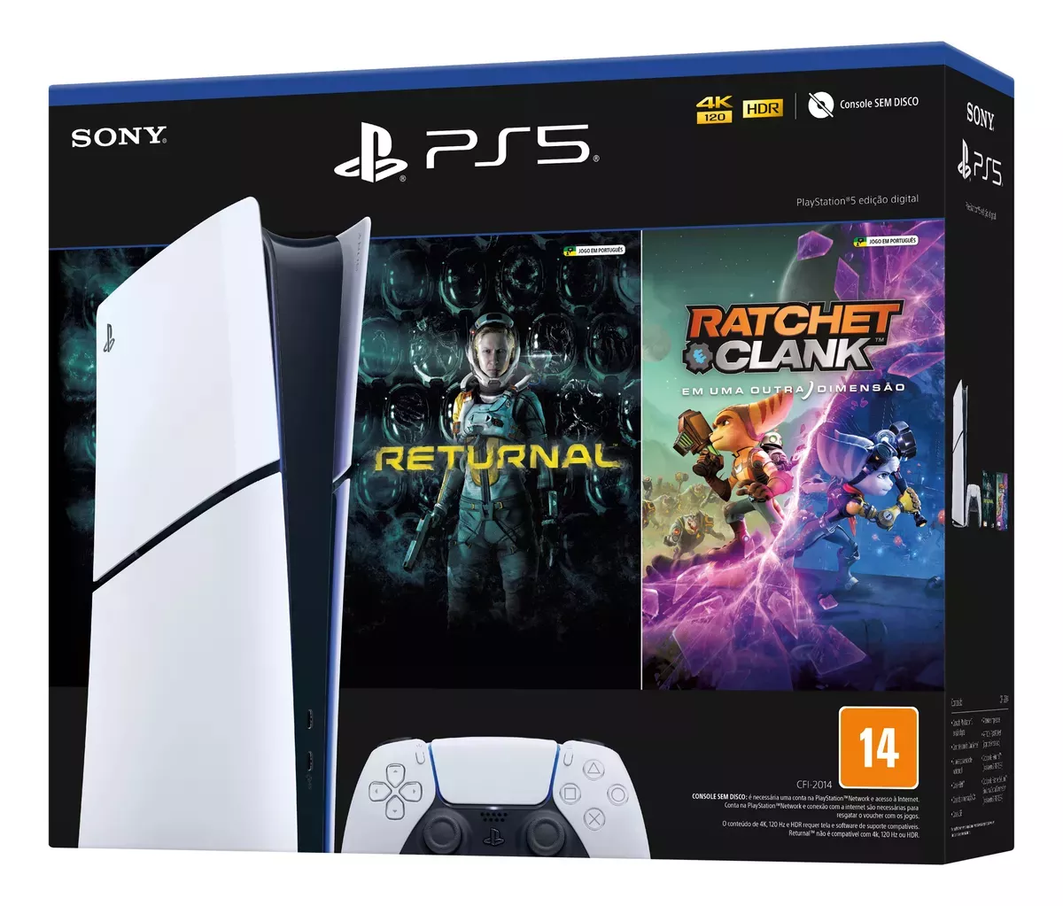 Console Sony PlayStation 5 Digital Slim 1TB (Mercado Livre)