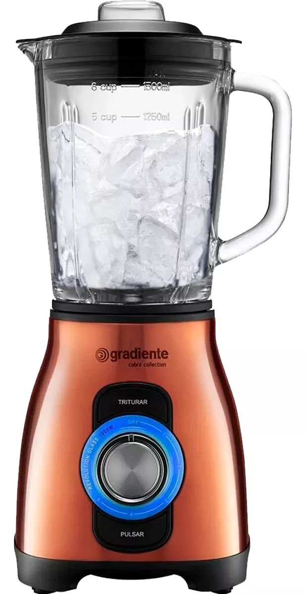 Liquidificador PGLQ352 Revolution Glass Copo de Vidro 2 Litros Potência De 1000w Cor Cobre Gradient