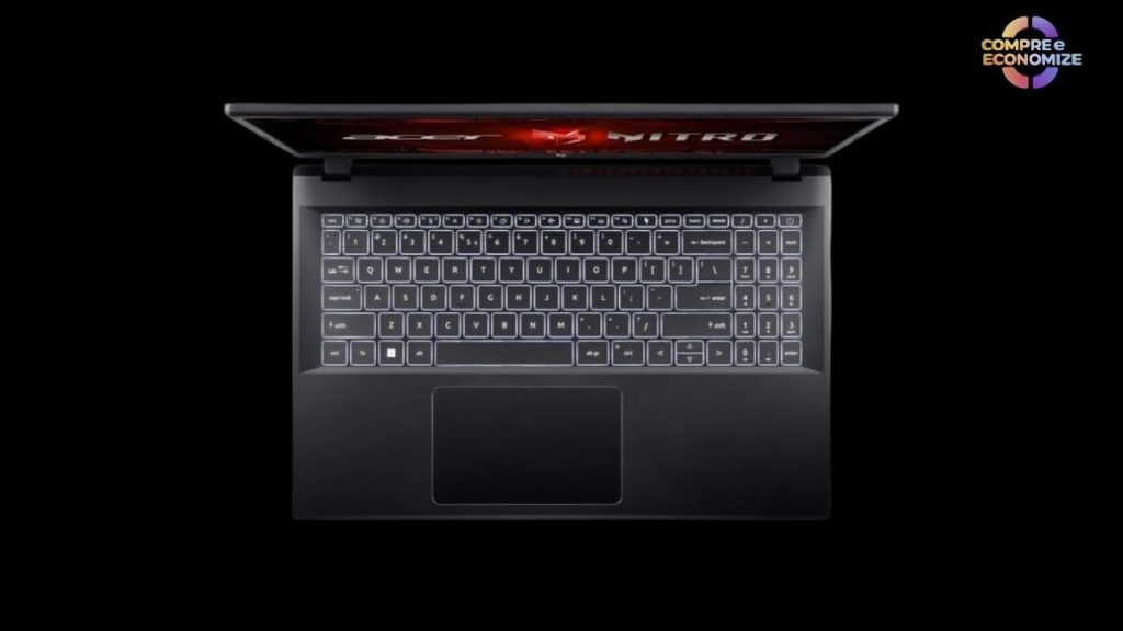 O layout do teclado do Acer Nitro V15 é no padrão brasileiro ABNT 2 e ele possui teclado numérico independente?