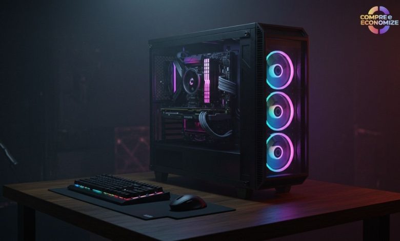PC Gamer T-GAMER Flux: Comparação entre os modelos com RTX 4060 e Radeon RX 6600.
