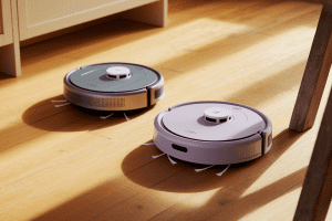 Posso colocar produtos de limpeza no robô aspirador Positivo?