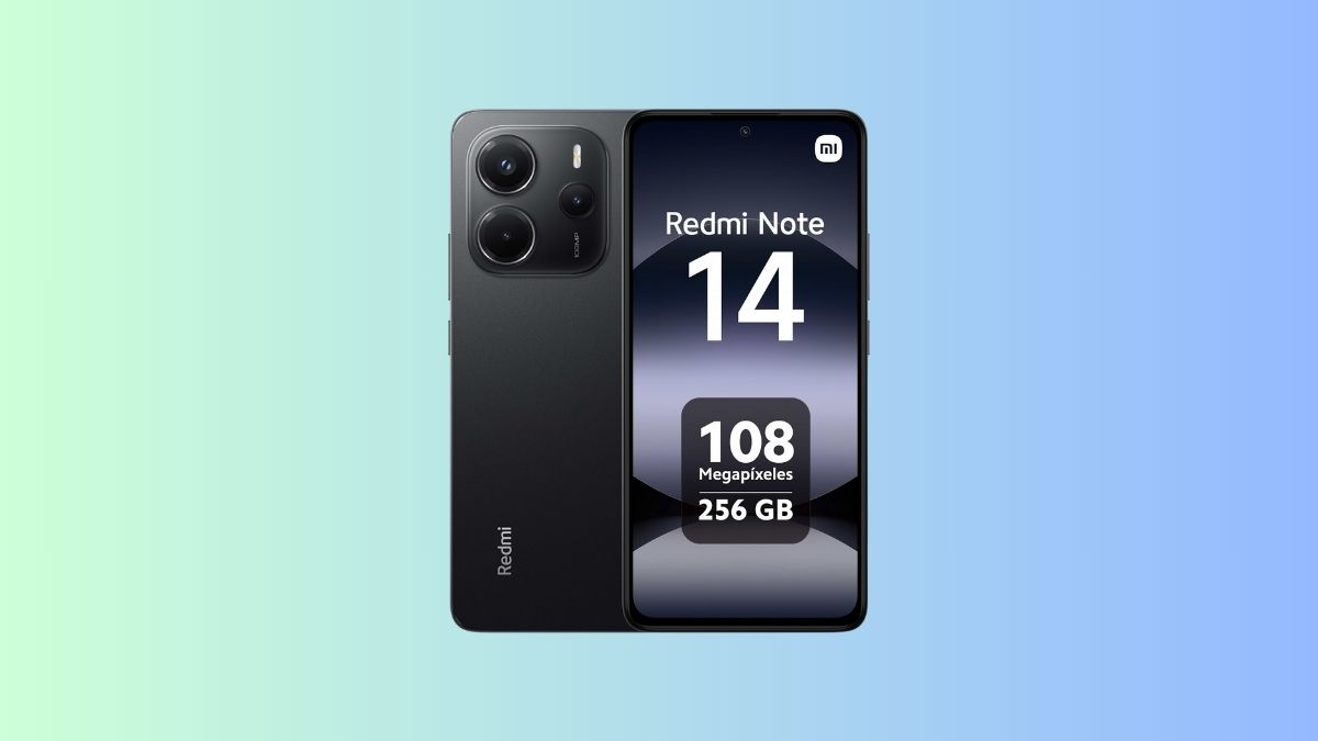 Smartphone Xiaomi Redmi Note 14 Midnight Black 8GB RAM 256GB | Desempenho e Estilo em Preto