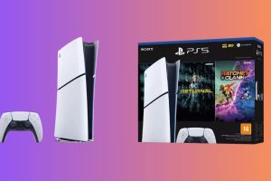 Conheça o Console Sony PlayStation 5 Digital Slim,1TB Branco com Returnal e Ratchet & Clank. Dois jogos incríveis para iniciar sua jornada PS5